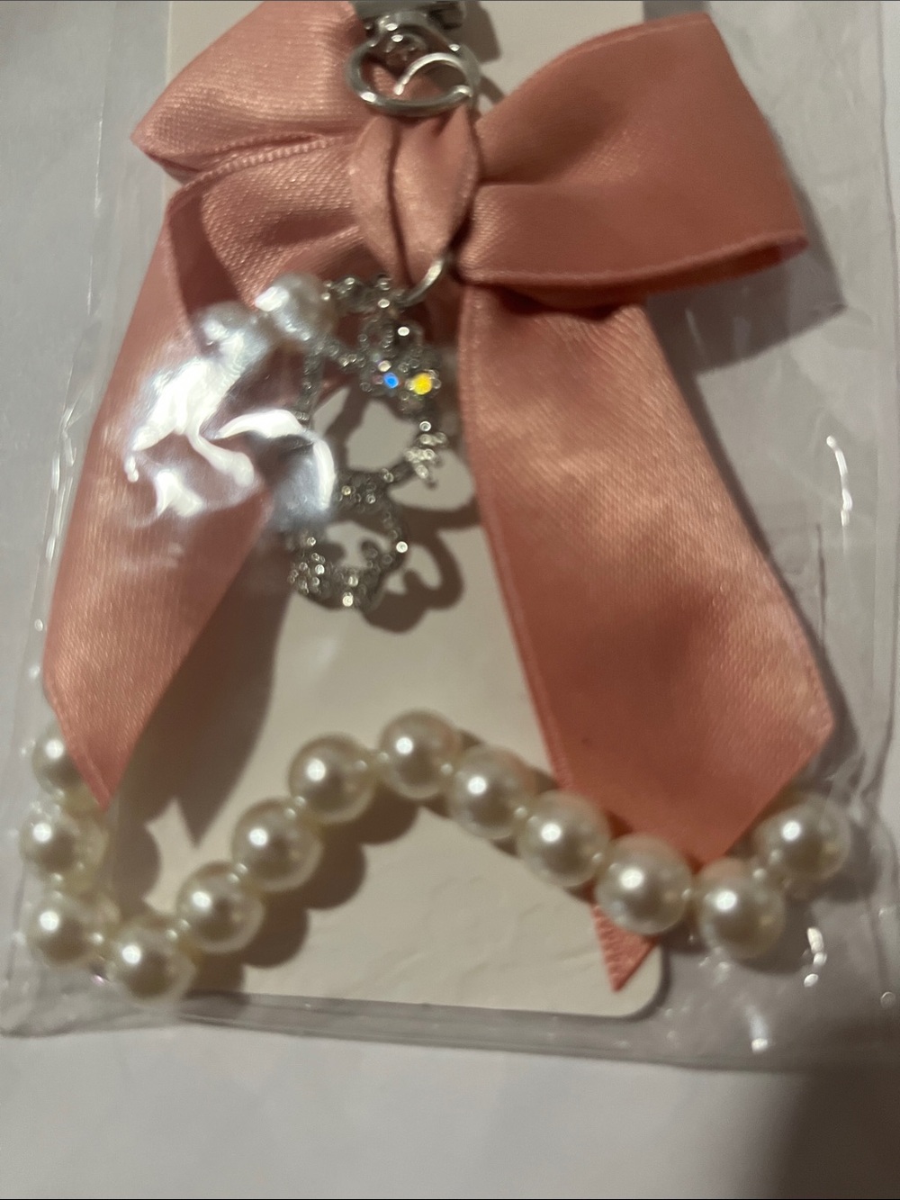 Hello kitty bracelet,Pearl,Rhinestone - Picture 3 of 4